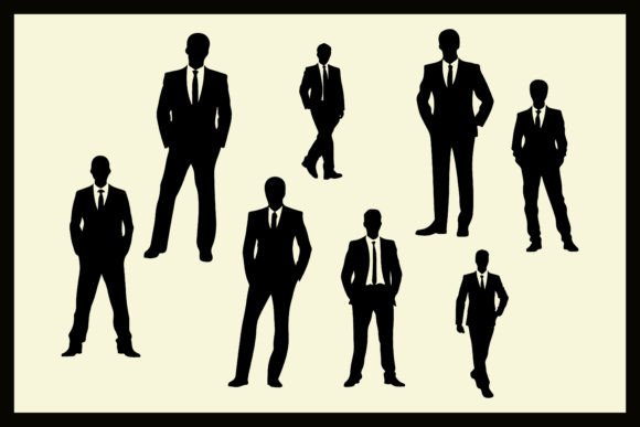 Download Corporate Men Silhouettes Vector Clipart - Vector Collection