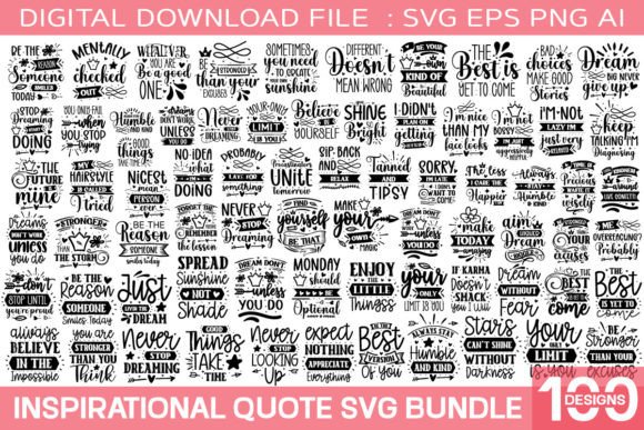 Download Inspirational Quotes Svg Bundle - Inspirational quotes Collection