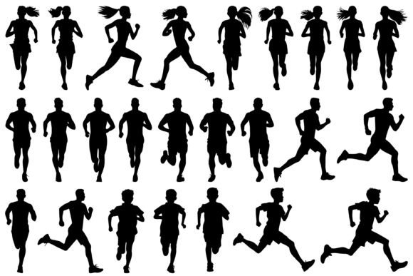 Download Running Silhouette SVG Vector - Vector Collection