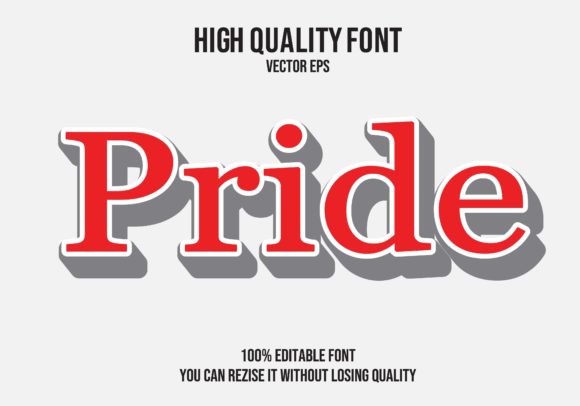 Download Pride Vector Text Effect Fully Editable - Vector Collection