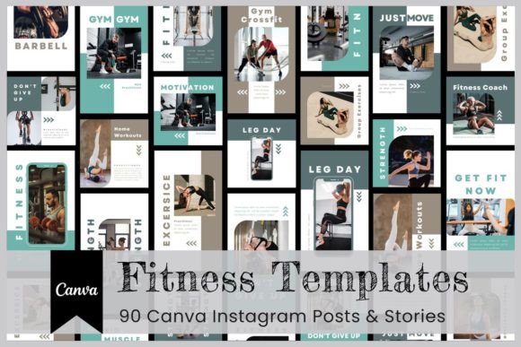 Download Fitness Canva Instagram Template - Canva instagram Collection