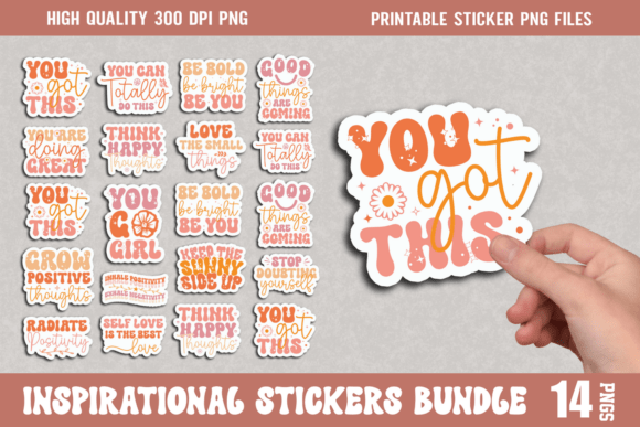 Download Inspirational Quotes Sticker Bundle - Inspirational quotes Collection