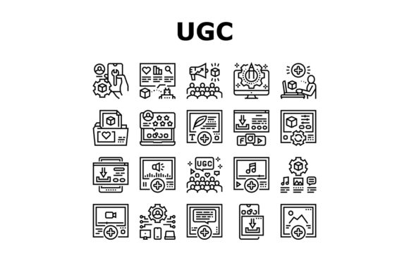 Download User Generated Content Collection Icons - User generated content Collection
