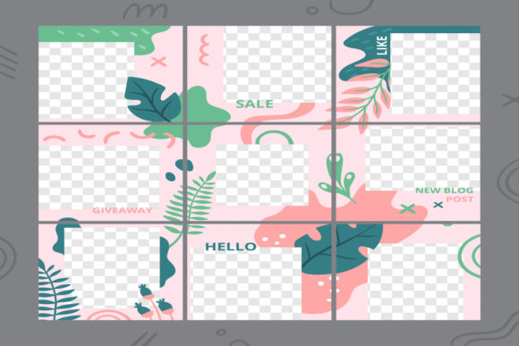 Download Floral Puzzle Template - Floral Collection