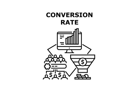 Download Conversion Rate Icon Vector Illustration - Vector Collection