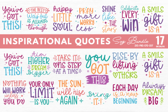Download Inspirational Quotes SVG Bundle - Inspirational quotes Collection